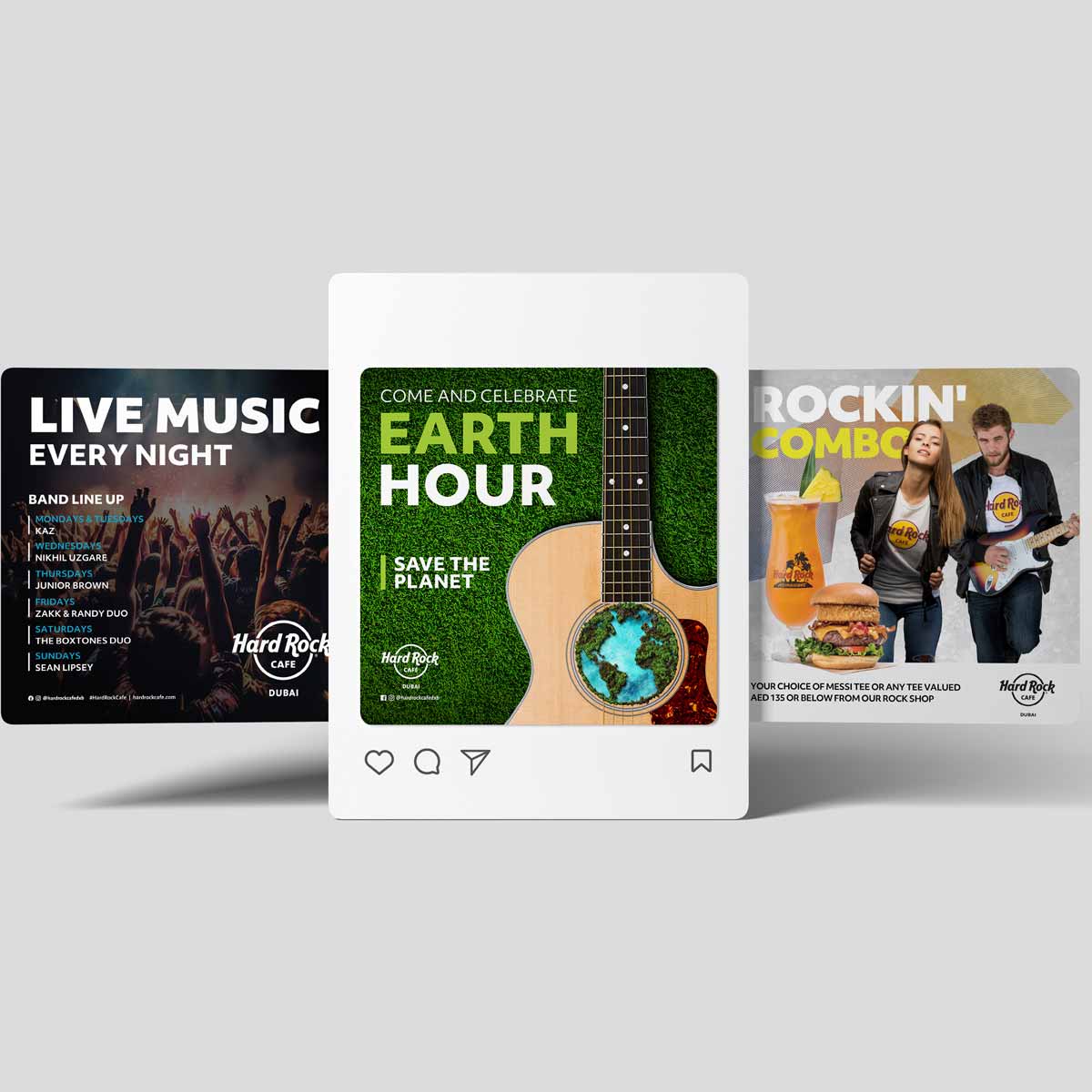 Hard Rock Cafe — Social Media Content